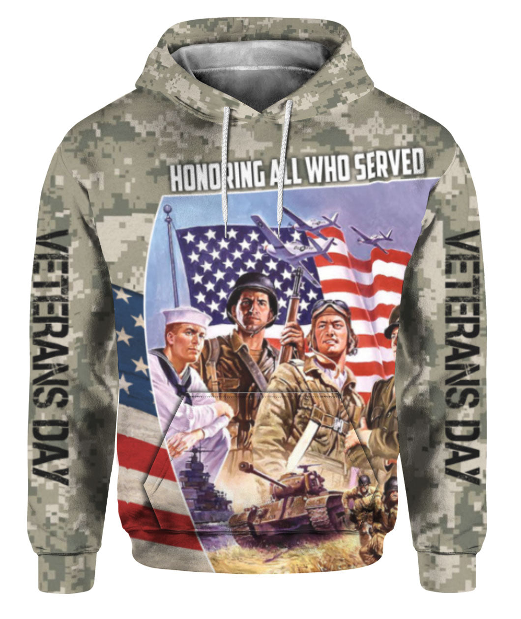 Veterans Day – Honoring All Who Served All Over Print | For Men & Women | Hp1418