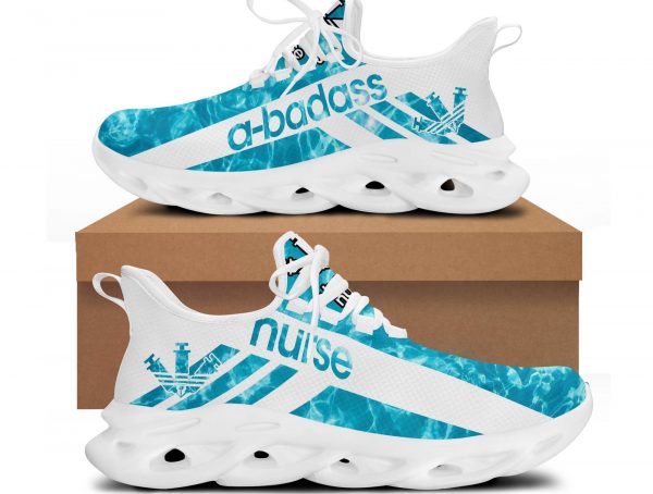 Gift For Nurse Lover A-Badas Blue Ck Sneakers Hg