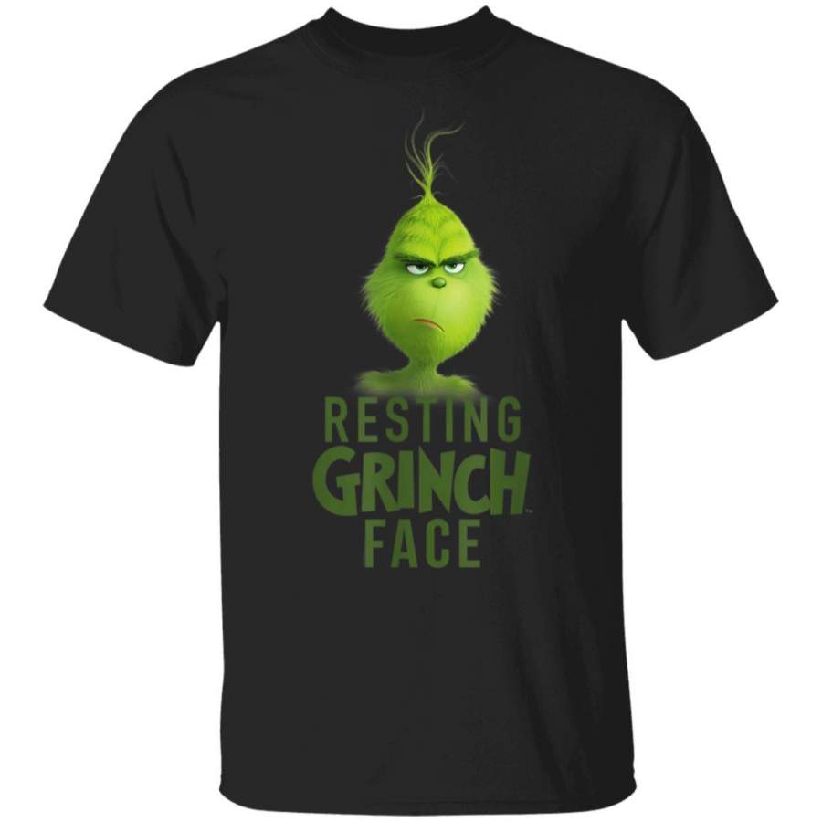 Dr.Seuss The Grinch Resting Grinch Face T-Shirt Xmas Gifts Tee Funny ...
