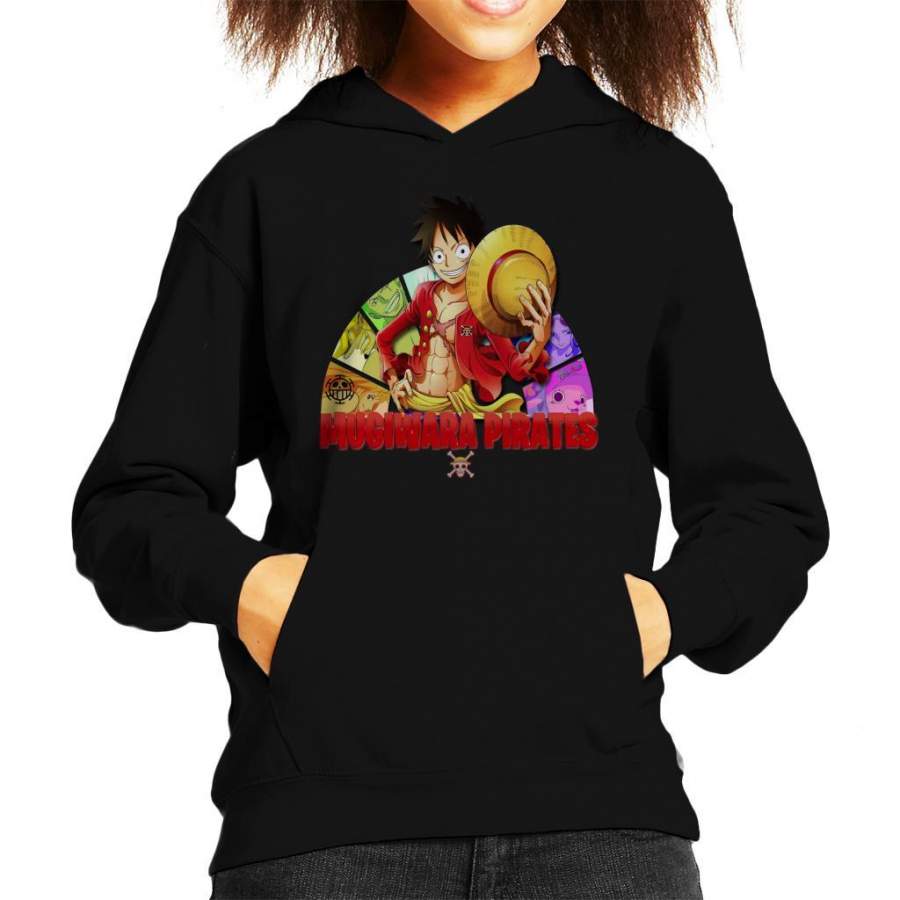 Mugiwara Pirates Luffy One Piece Kid’s Hooded Sweatshirt