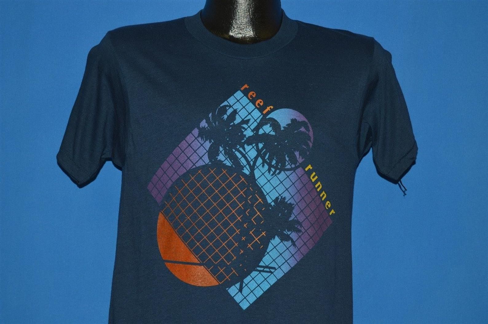 80S Reef Runner Sunset Geometric Deadstock T-Shirt
