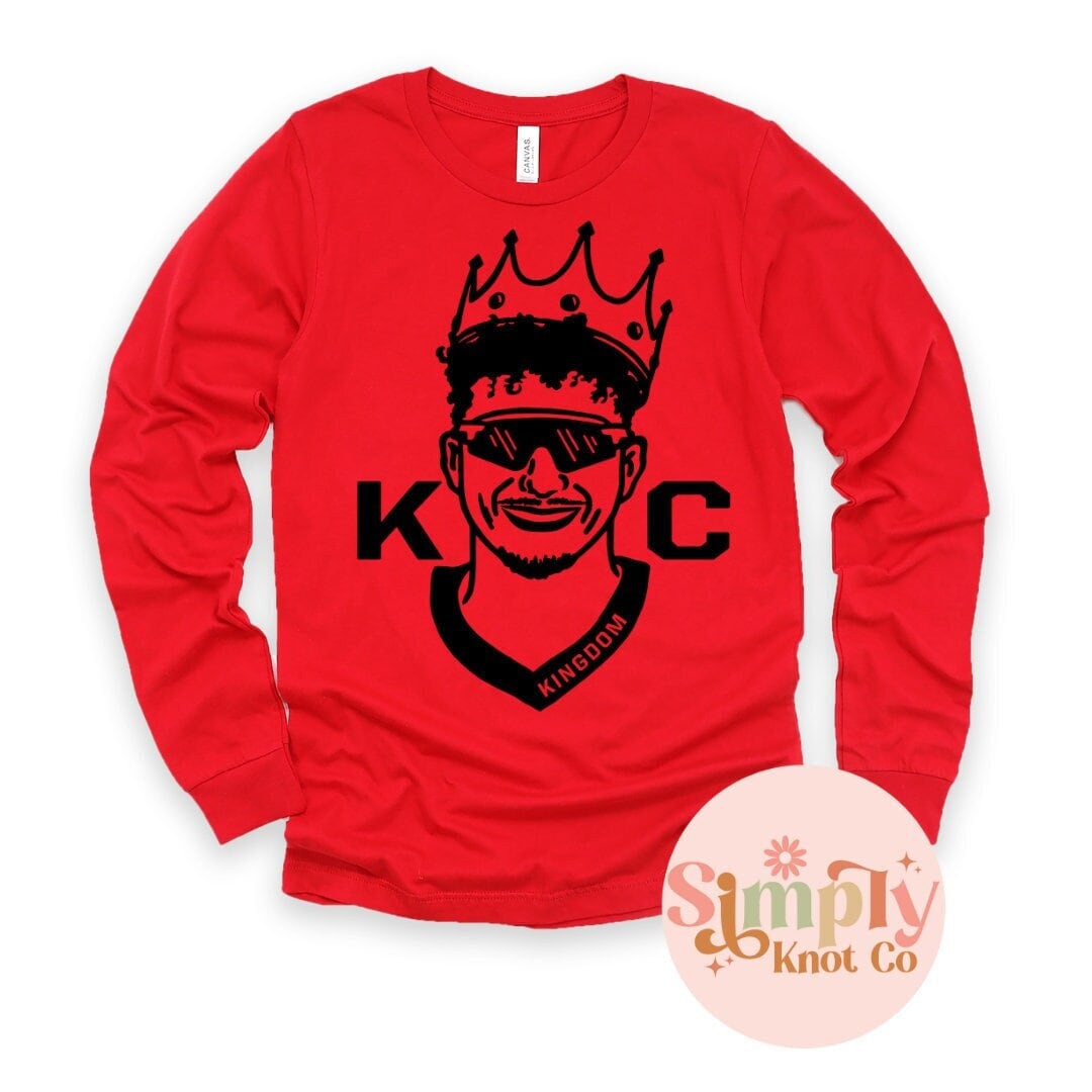 Youth Mahomes Kansas City Shirt, Kansas City Football Shirt, Kids Mahomes Tshirt, Kansas City Crewneck, KC Football Shirt, KC Mahomes Shirt