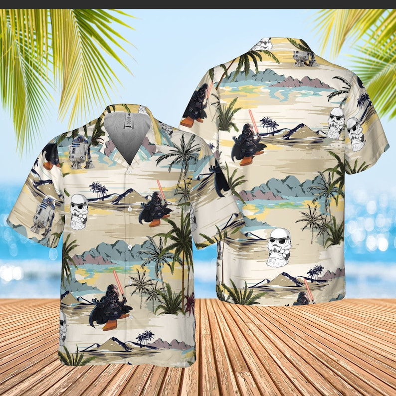 Darth Vader Stormtrooper All Over Print Hawaii Shirt Ha99876