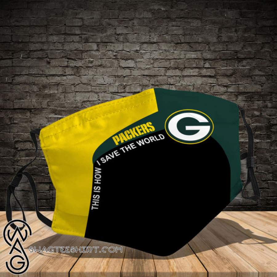 Green bay packers team all over printed face mask – maria