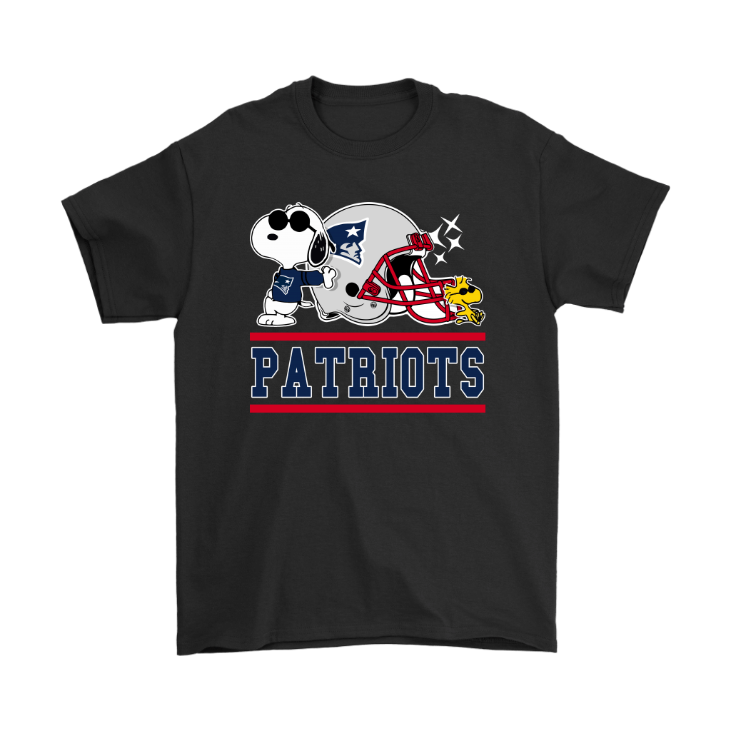 Get Here The New England Patriots Joe Cool And Woodstock Snoopy Mashup Shirts