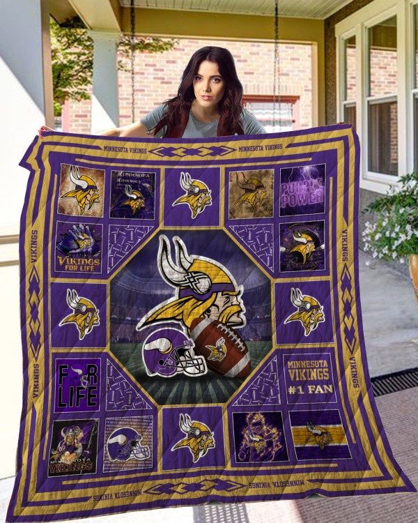 Minnesota Vikings 2 Quilt Blanket