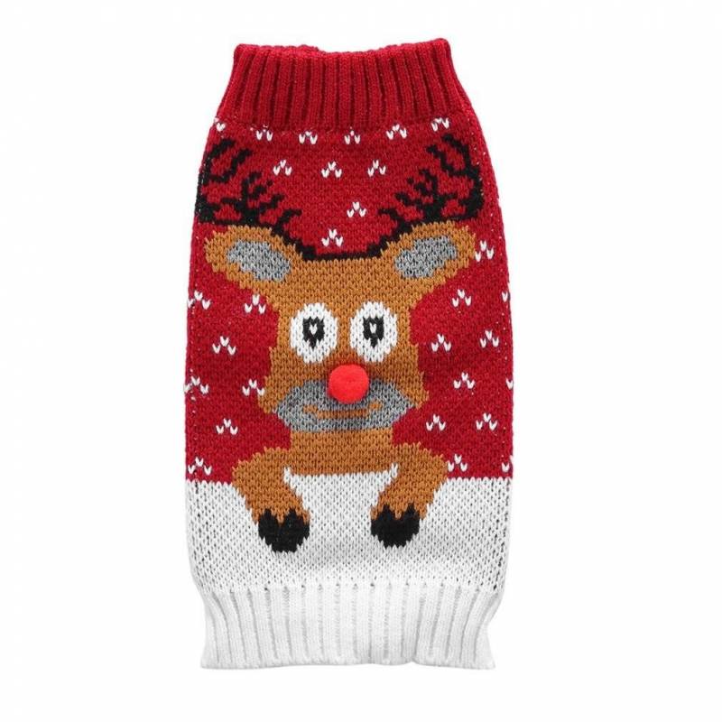 Christmas Dog Cute Deer Sweaters Puppy Cute Deer Sweaters Christmas Dog Clothes Cute Dog Outfits