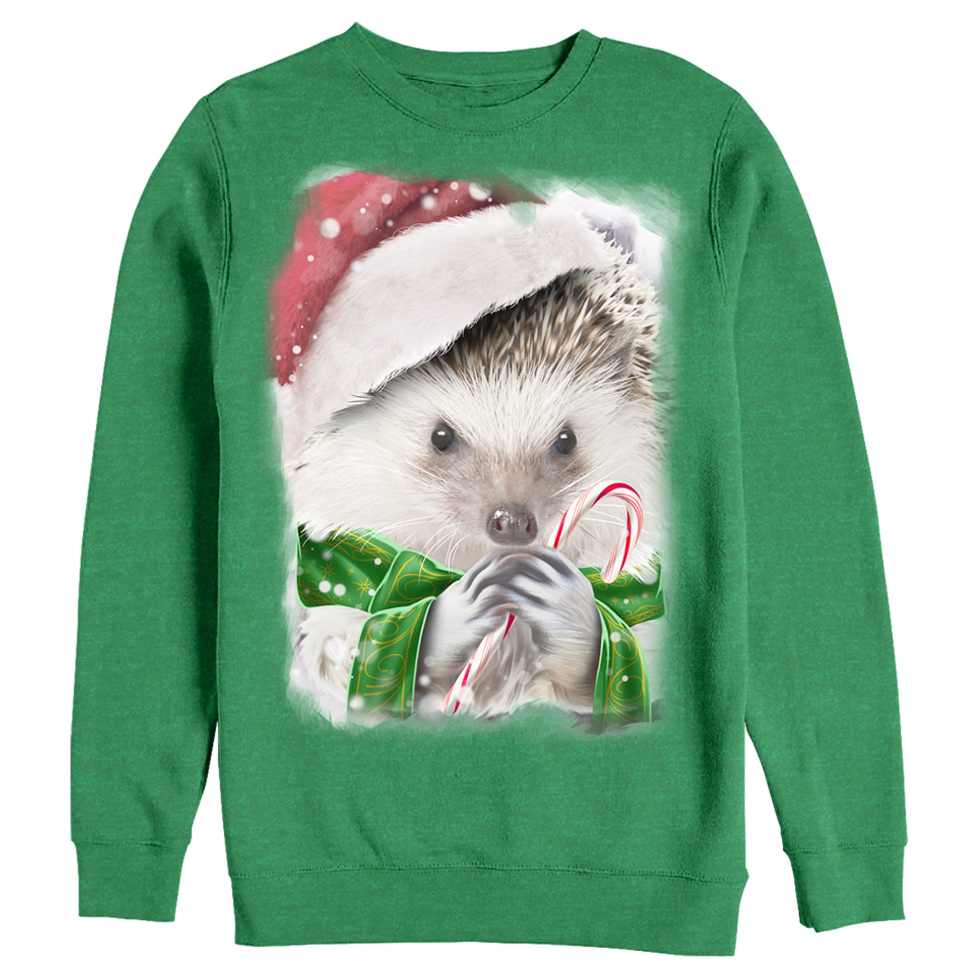 Lost Gods Men’S Christmas Hedhehog  Sweatshirt