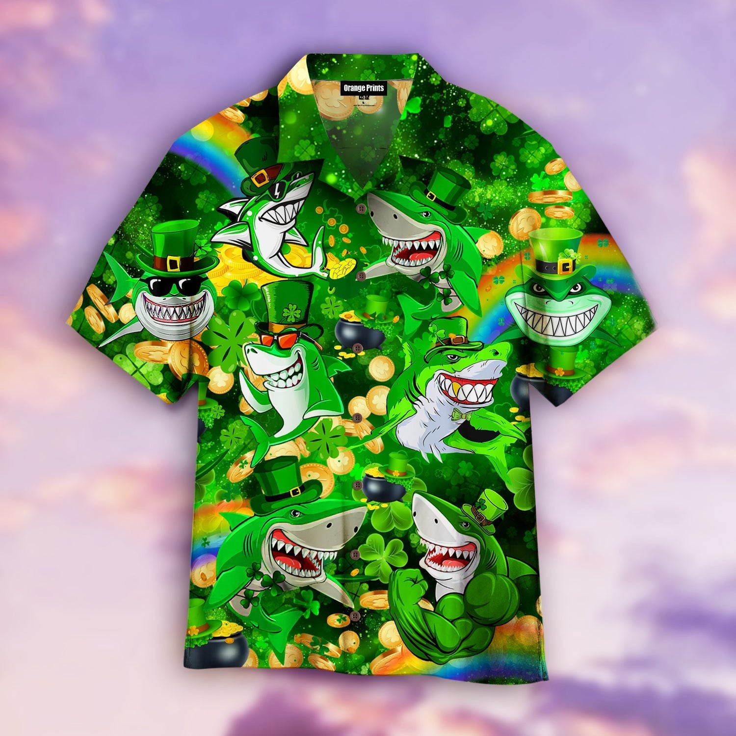 Shark Love St.Patrick’S Day Hawaiian Shirt For Men & Women | Wt1586