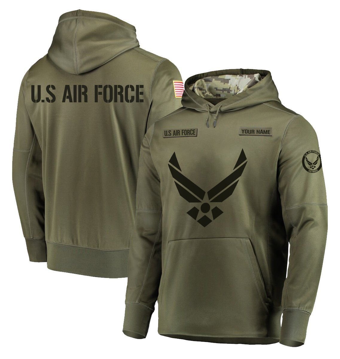 U.S AIRFORCE 3D HOODIE – CUSTOMIZED