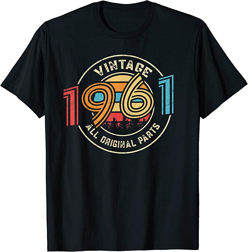 58th Birthday Gift Vintage 1961 T-Shirt 58 Years Old T-Shirt