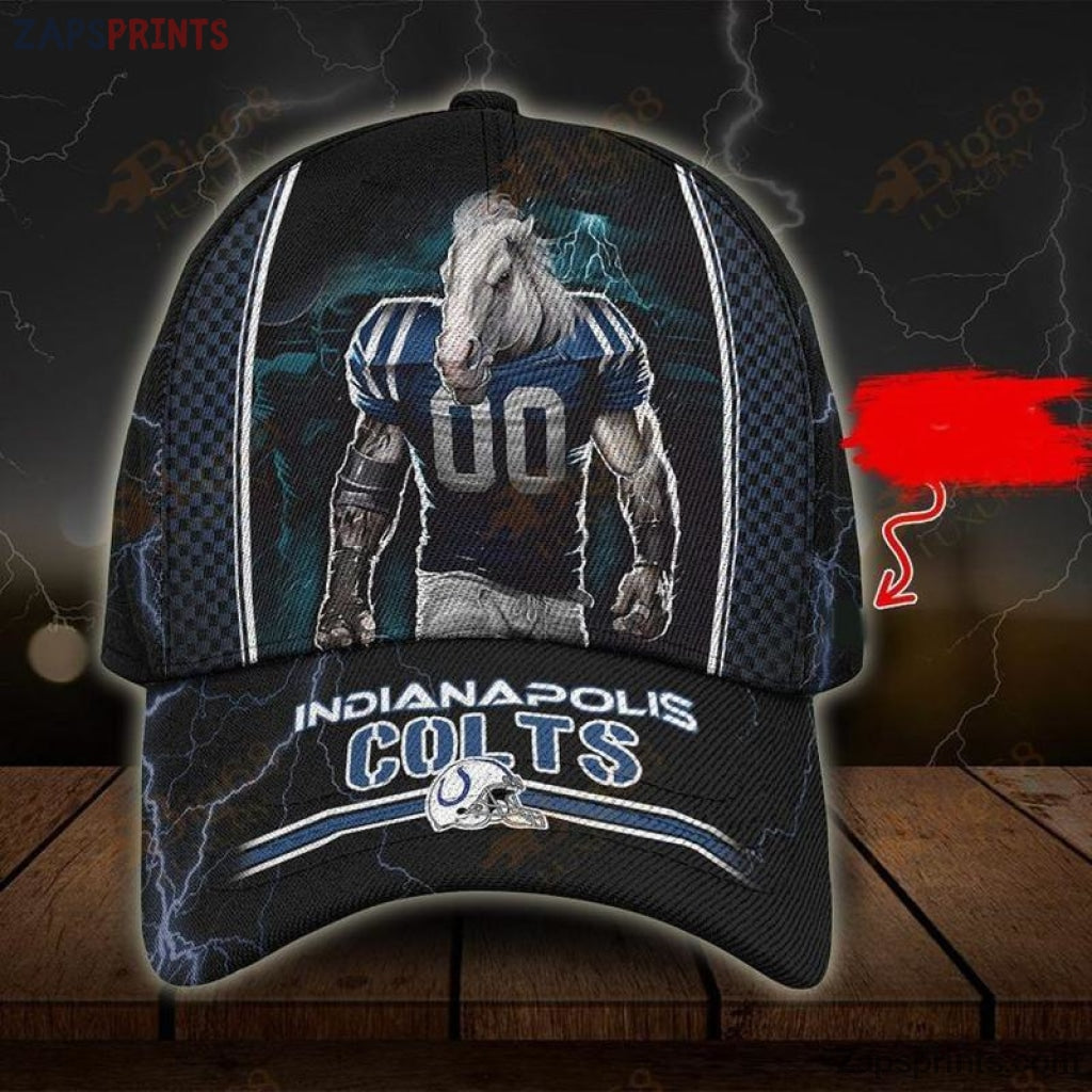 Indianapolis Colts Black Power 3D Classic Cap Gift For Fan Football Lovers