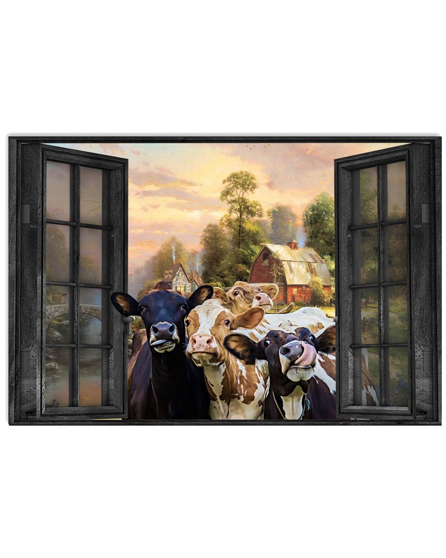 Cows Poster And Canvas, Wall Decor, Wall Art, Canvas Instructure, Wall Art, Poster Store, Wall Decals