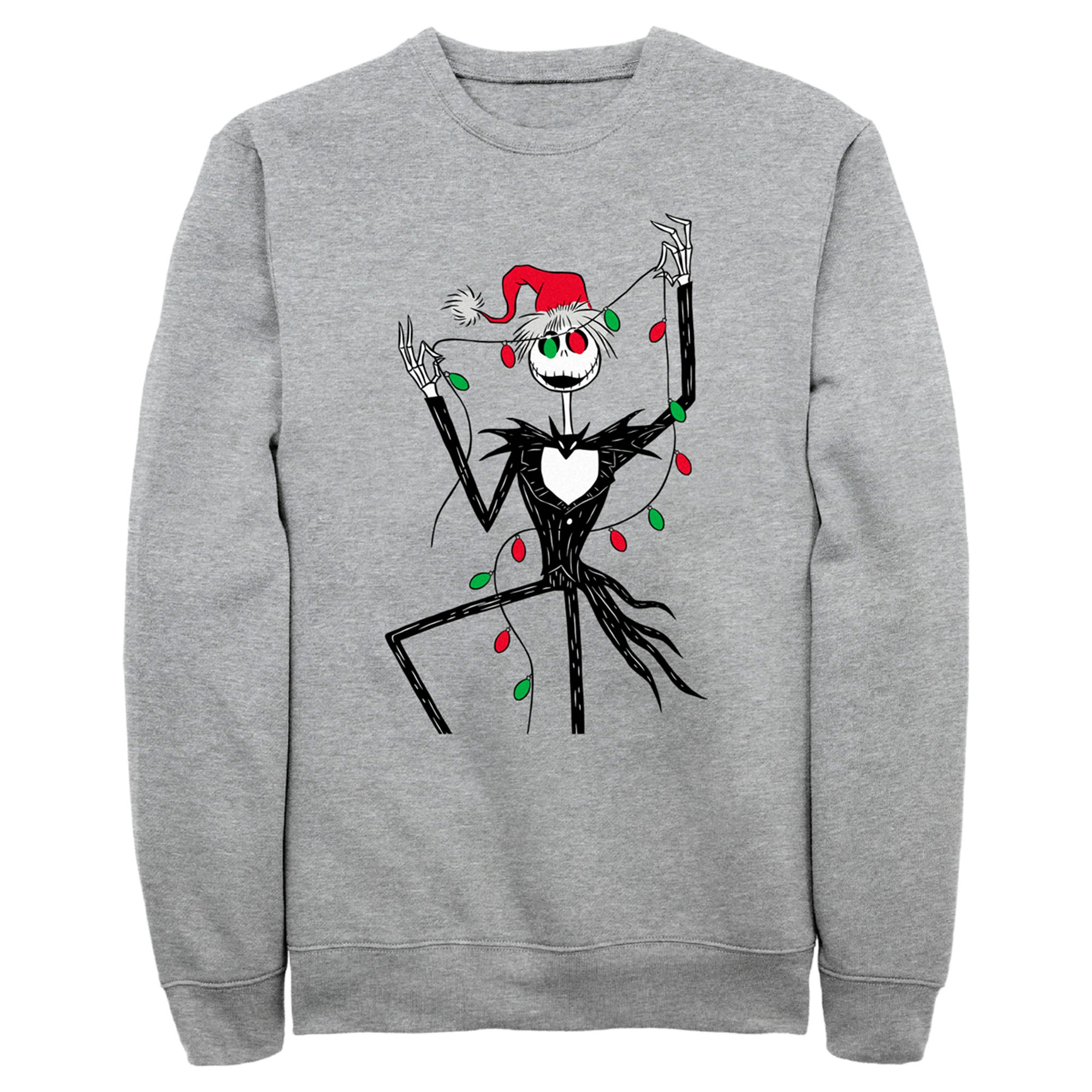 Men’S The Nightmare Before Christmas Jack Christmas Lights Sweatshirt