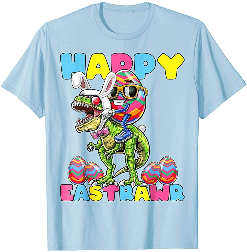 TRex Easter Bunny Eastrawr Tee For Boys Men Girls Women Guys T-Shirt