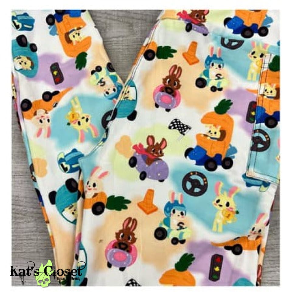 Rabbit Race Leggings W/Pockets