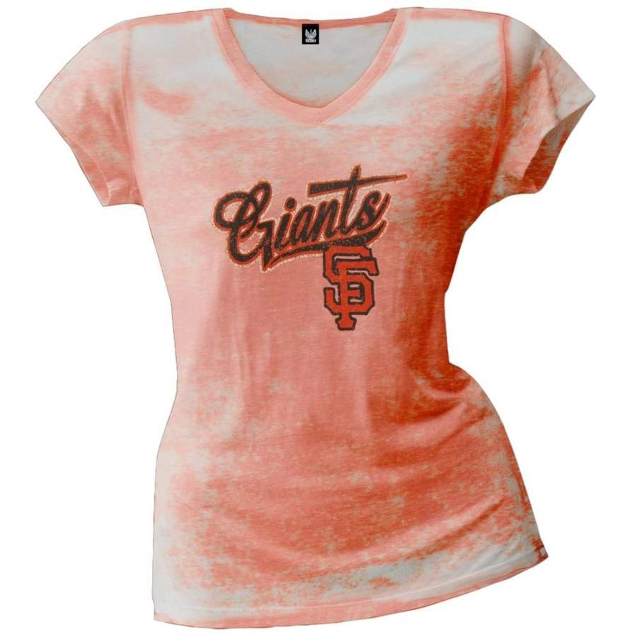 San Francisco Giants – Distressed Juniors Burnout T-Shirt