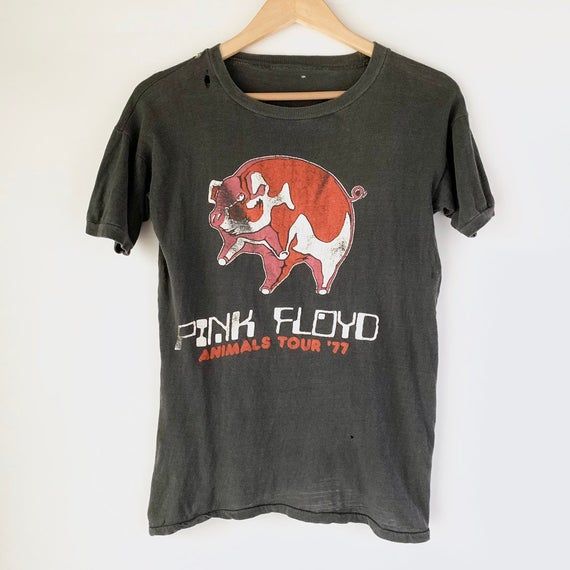 1977 Pink Floyd Animals Vintage Tour Band Rock Shirt 70s 1970s RARE