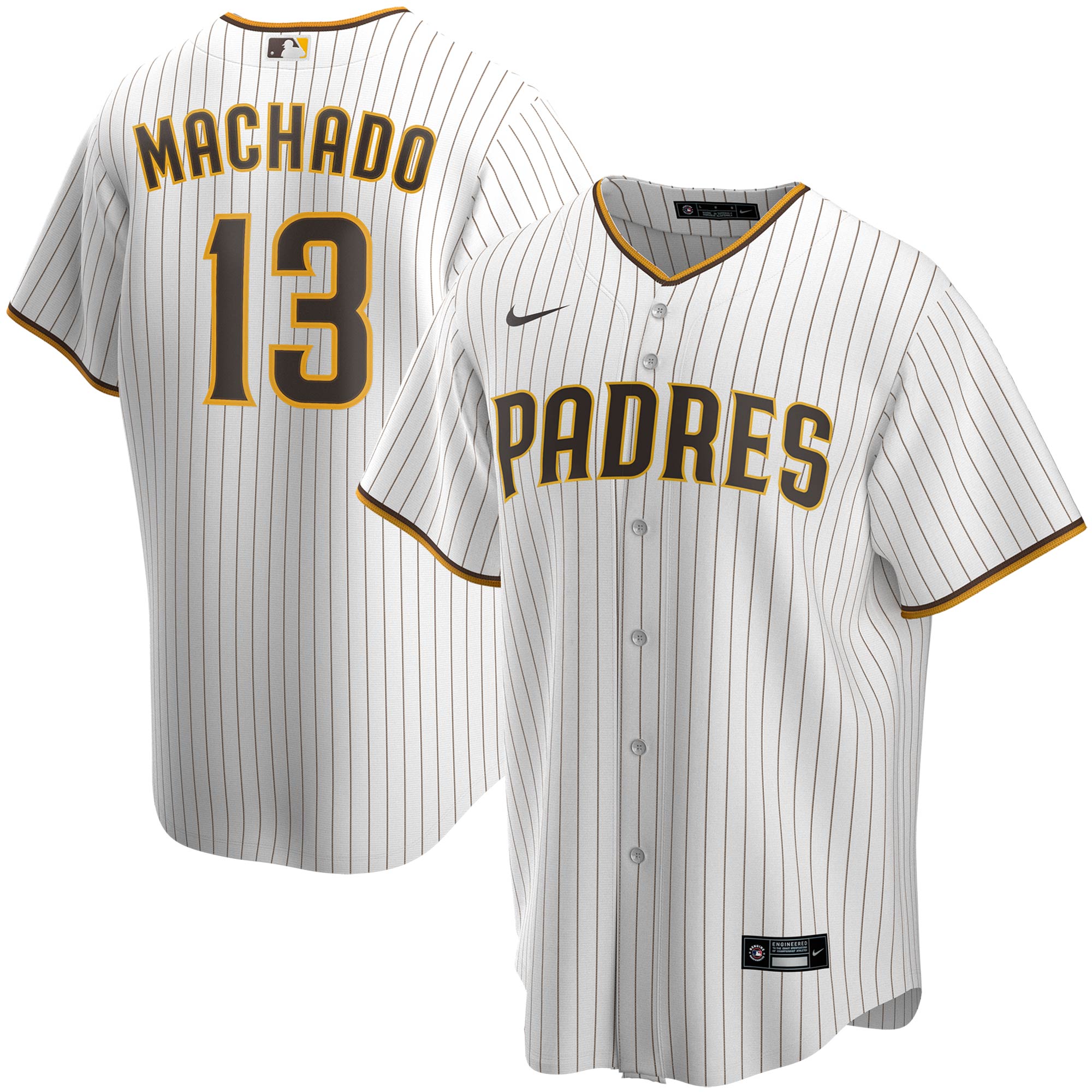 Manny Machado San Diego Padres Youth Alternate Replica Player Jersey – White