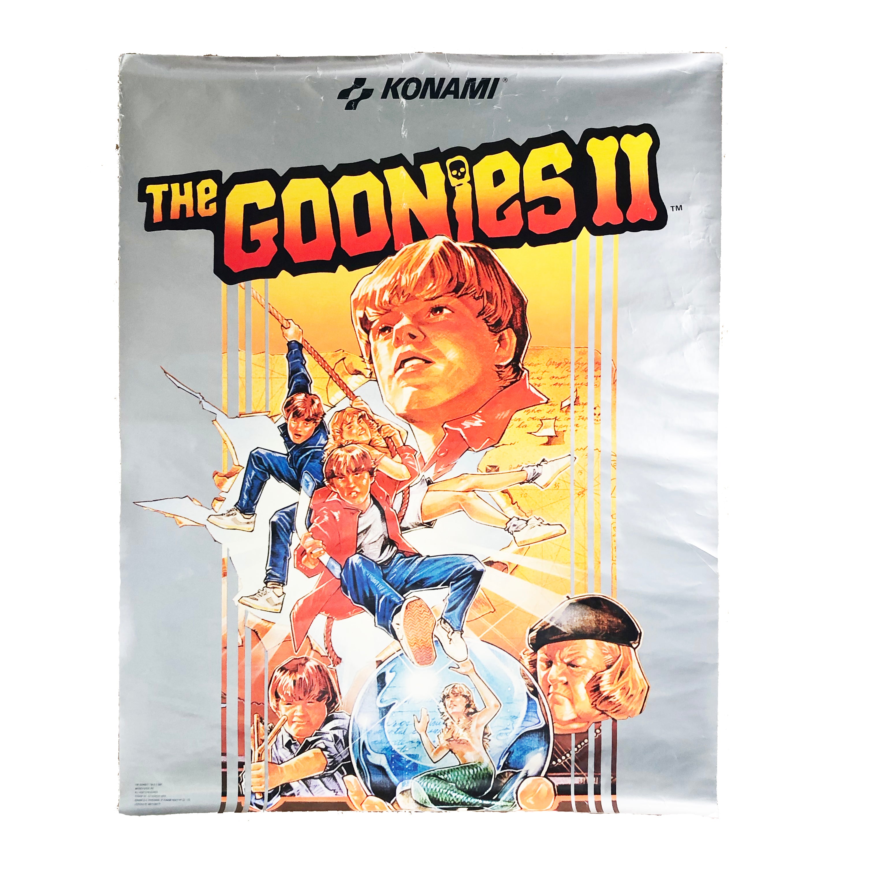 Vintage The Goonies II “NES Konami” Promotional Poster