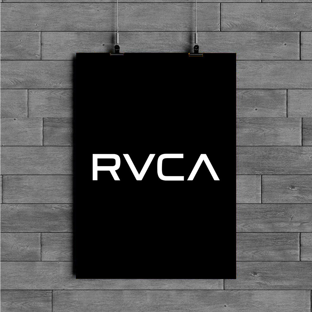 rvca black logo font poster - Poster Art Design