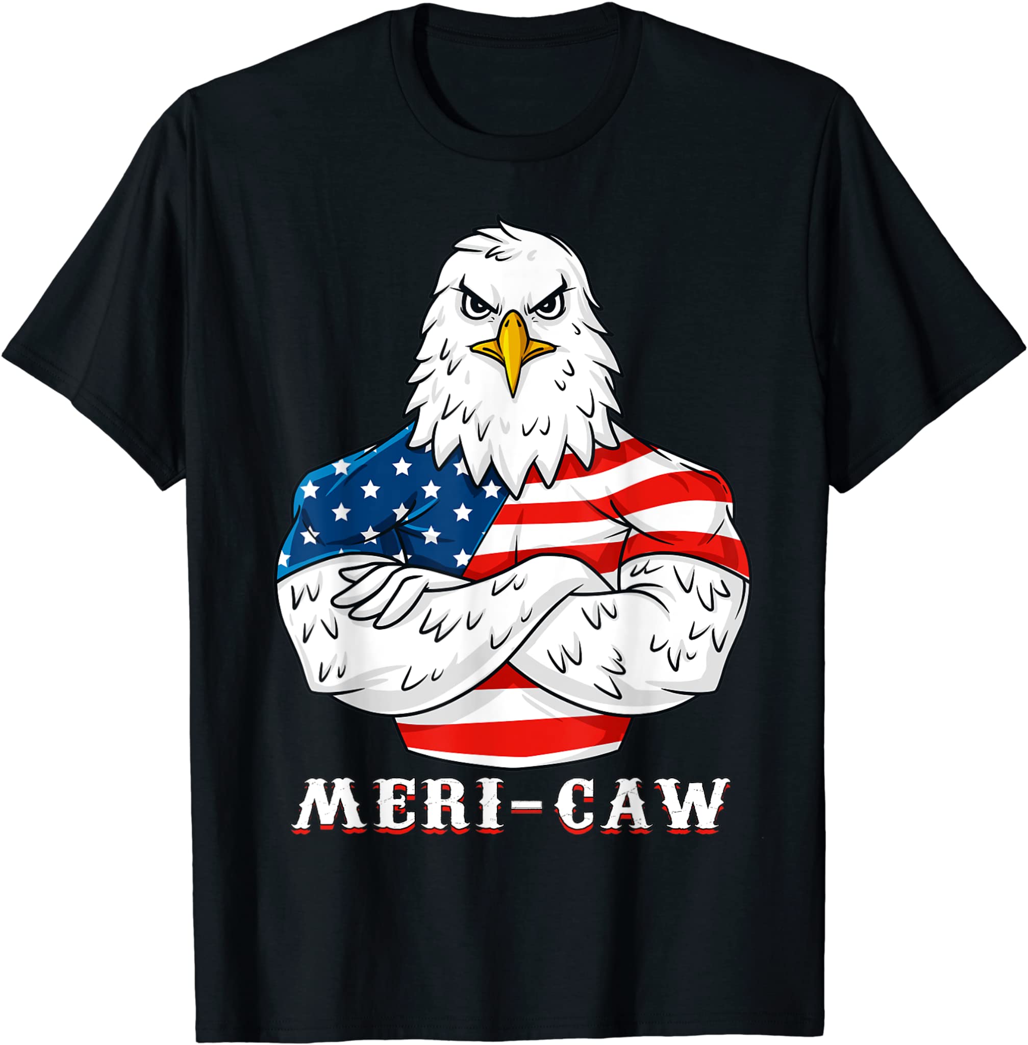 Eagle Mericaw 4th Of July Patriotic T-Shirt