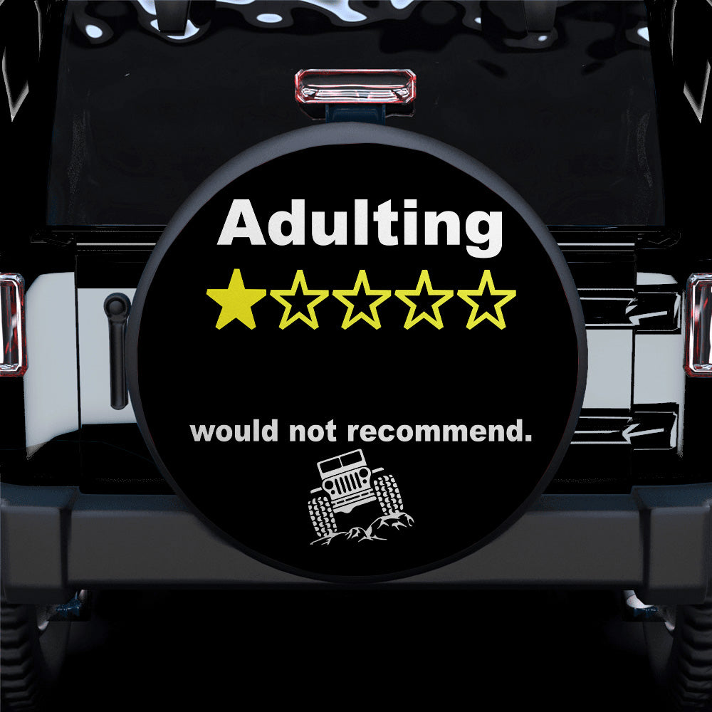 Adulting Jeep Car Spare Tire Covers Gift For Campers