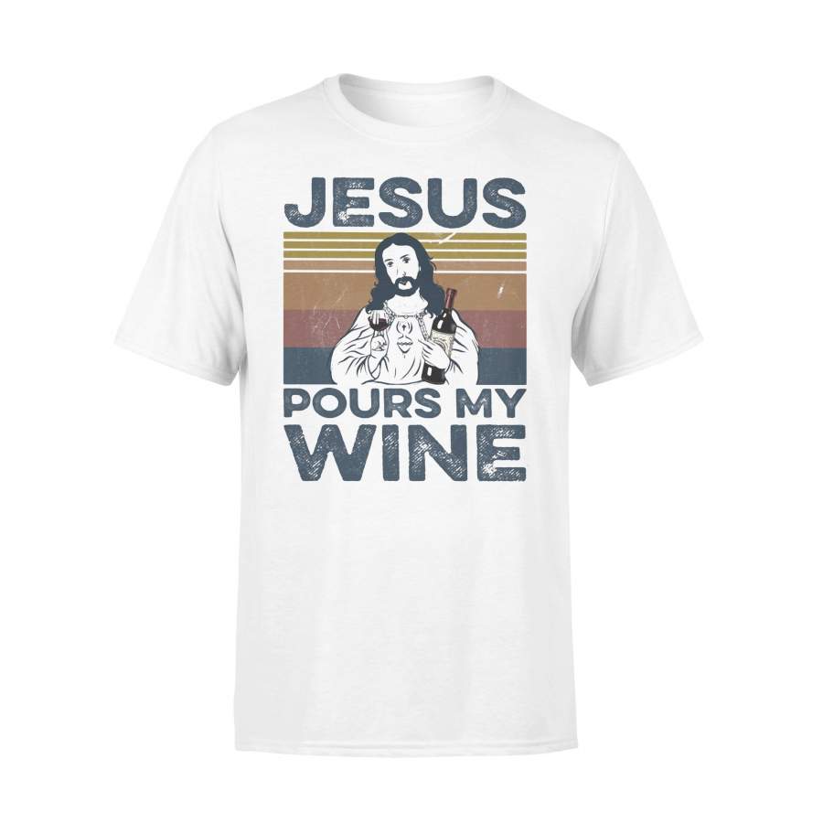 Jesus Pours My Wine Vintage T-shirt