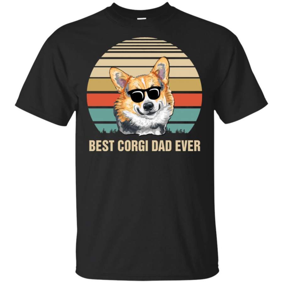 Vintage Corgi Dad Gifts Best Corgi Dad Ever T-shirt