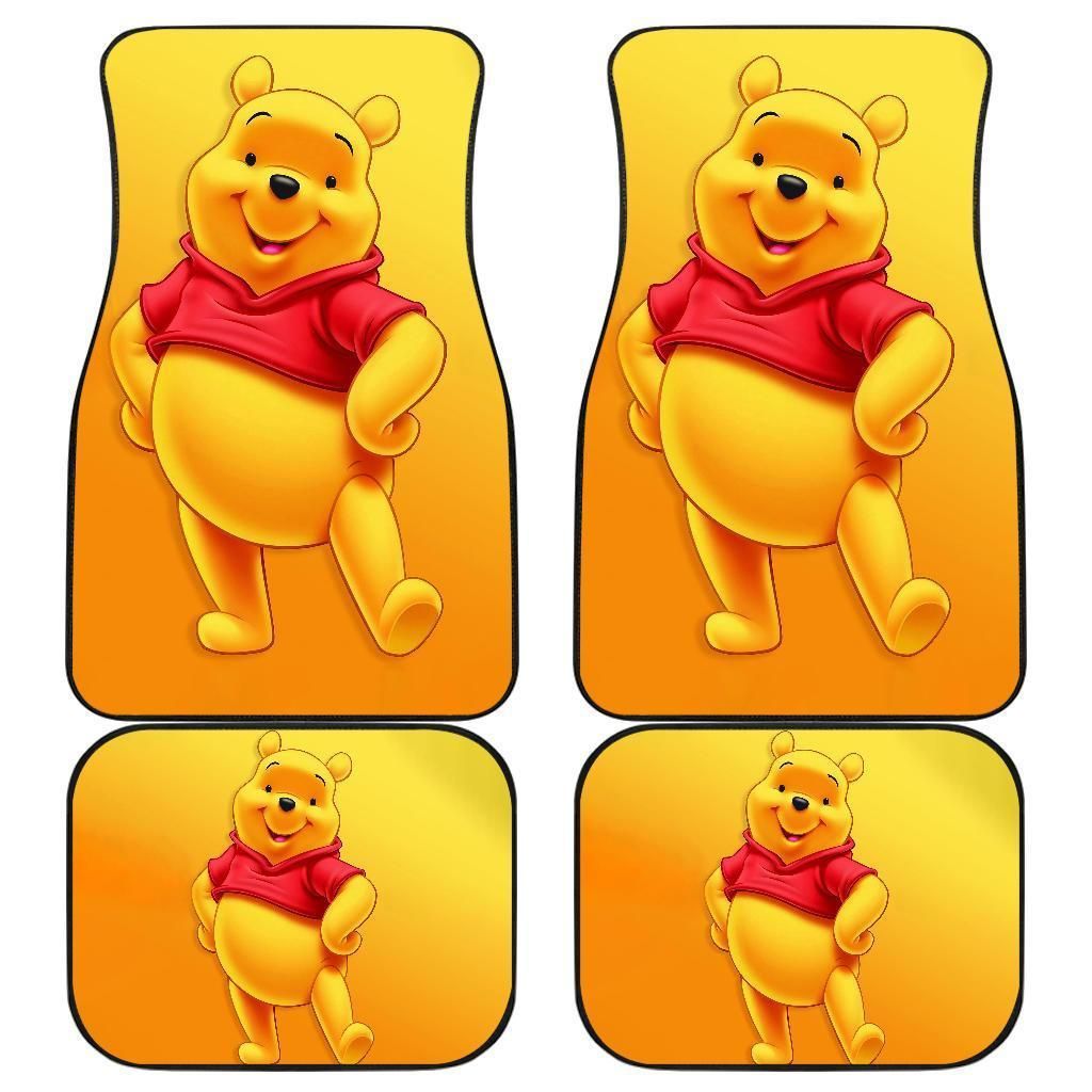 Pooh Model In Yellow Theme Car Floor Mats 191030 Personalized Car Seat Floor Mat Custom Print