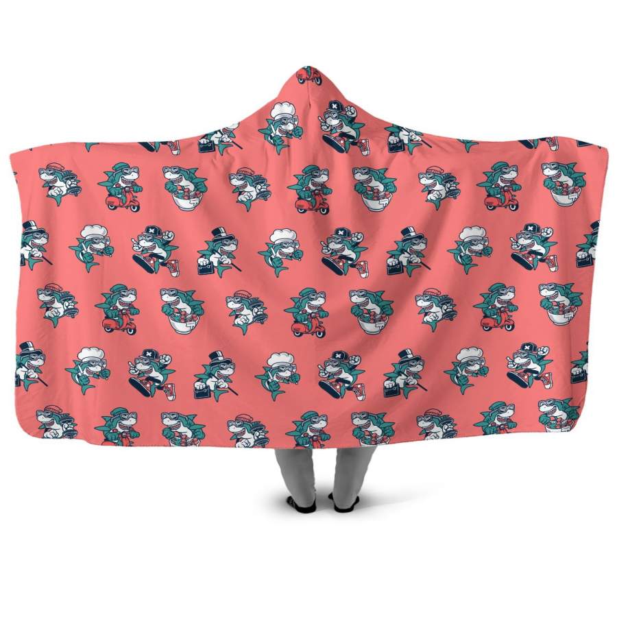 Shark Life Hooded Blanket