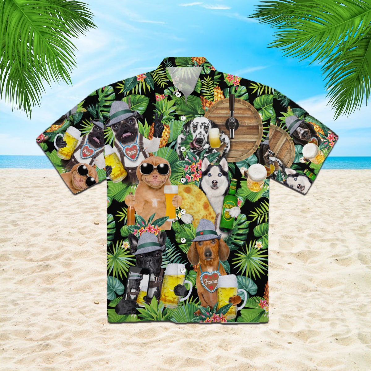 Funny Dog Craft Beer Hawaii Shirt For Men And Women Ha78393