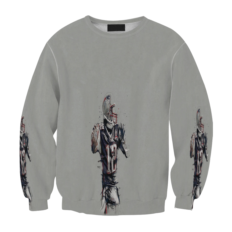 New England Patriots Tom Brady Gray Gift For Fan 3D Full Printing Sweatshirt