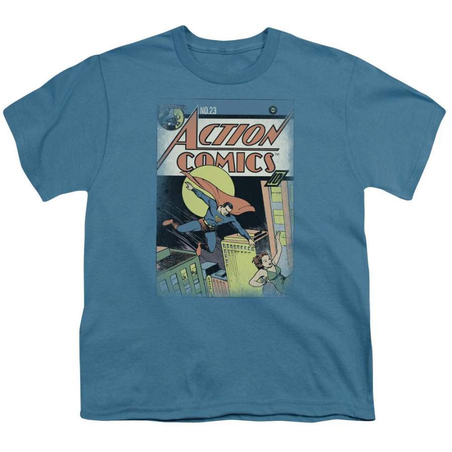 Superman Vintage Heroes Youth T-Shirt (Ages 8-12)