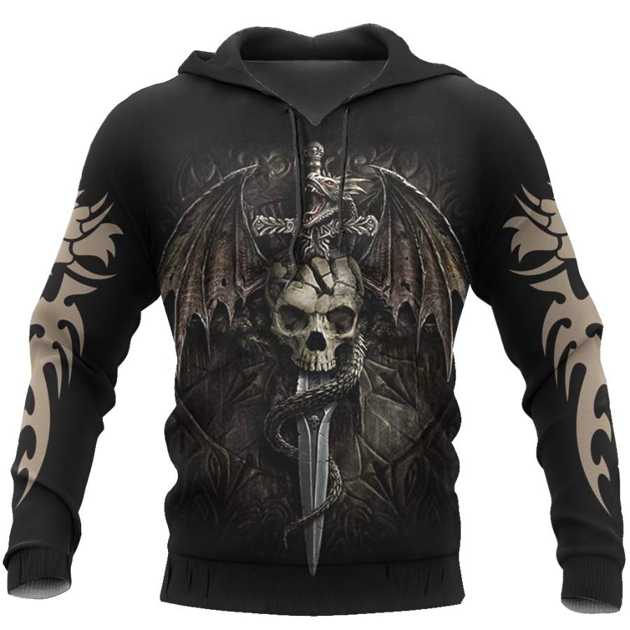 3D Tattoo and Dungeon Dragon Hoodie T Shirt For Men and Women NM050919