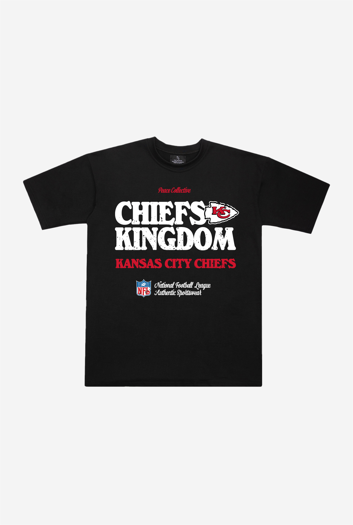 Kansas City Chiefs Vintage Ad Heavyweight T-Shirt – Black