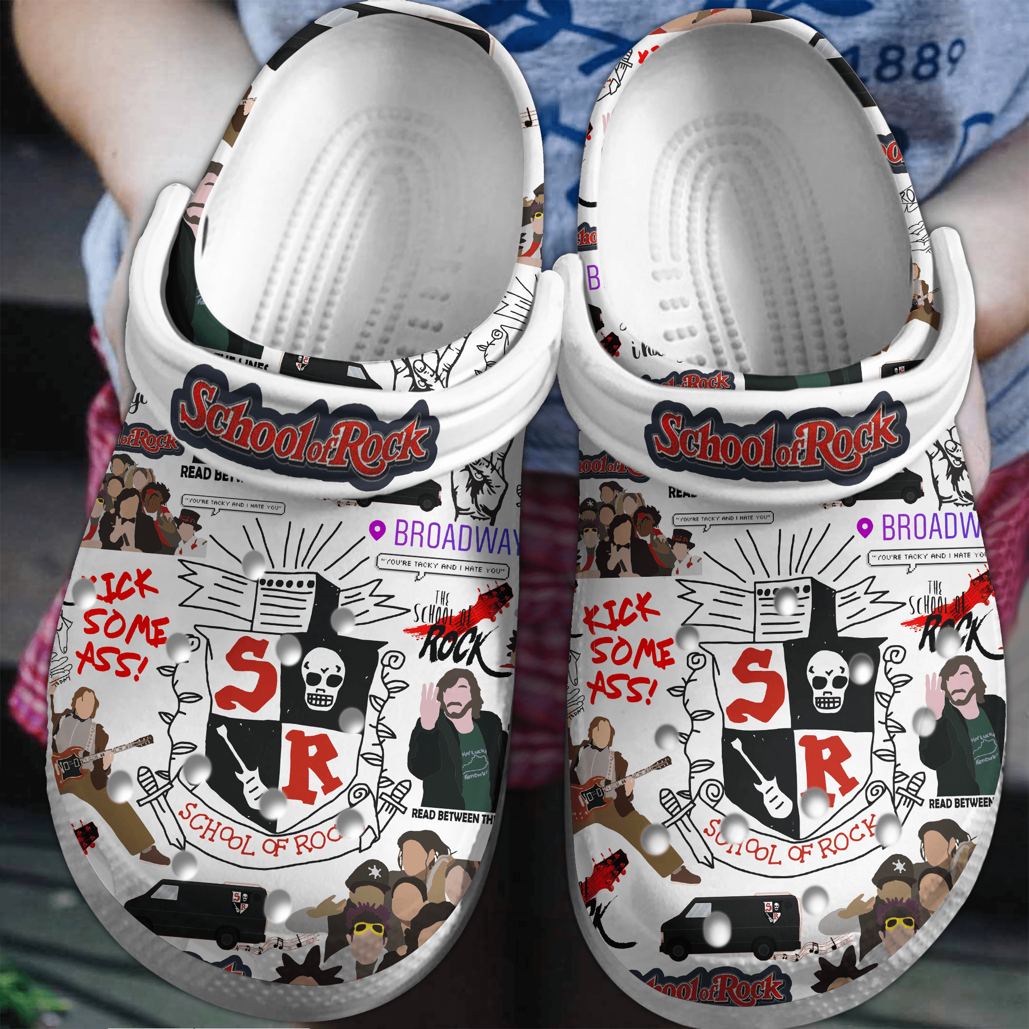 School Of Rock Movie Crocss Clogs For Men Women And Kid Bm1411-1363