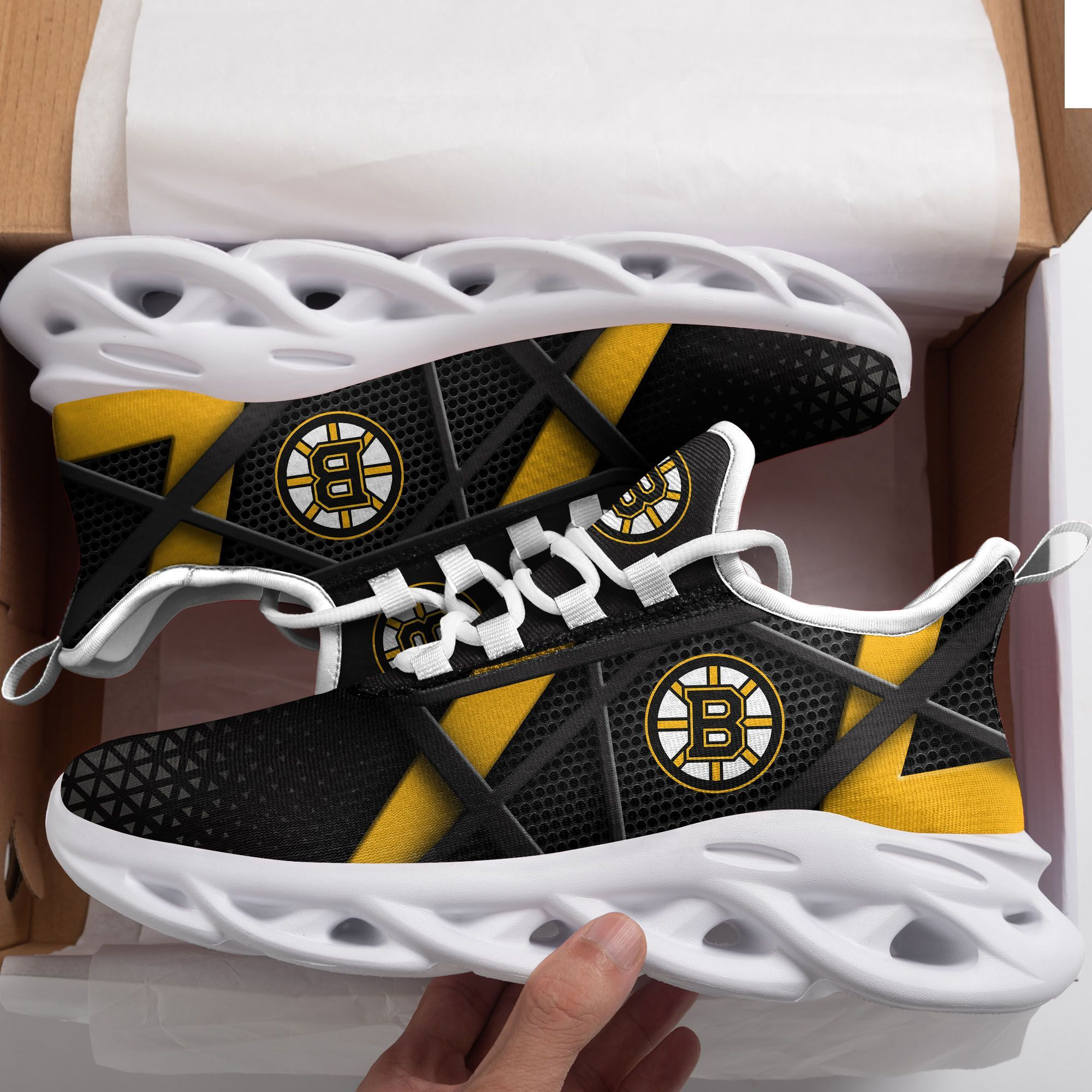 Boston Bruins Max Soul Sneakers Running Sports Shoes For Men Women