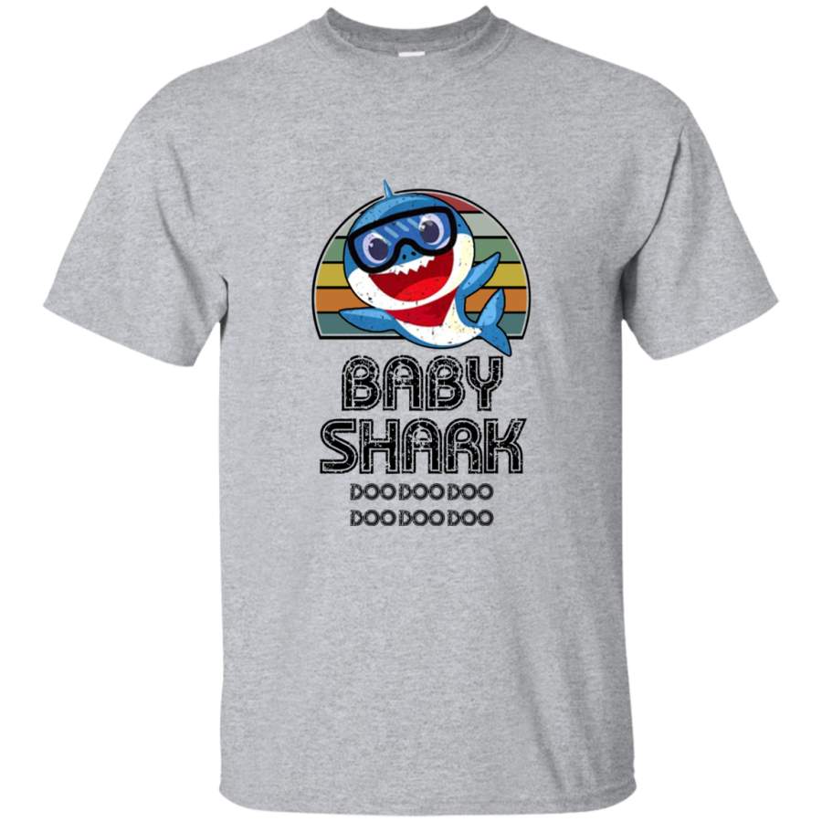 AGR Baby Shark Retro (Boy)_2 Mens Cotton T-Shirt