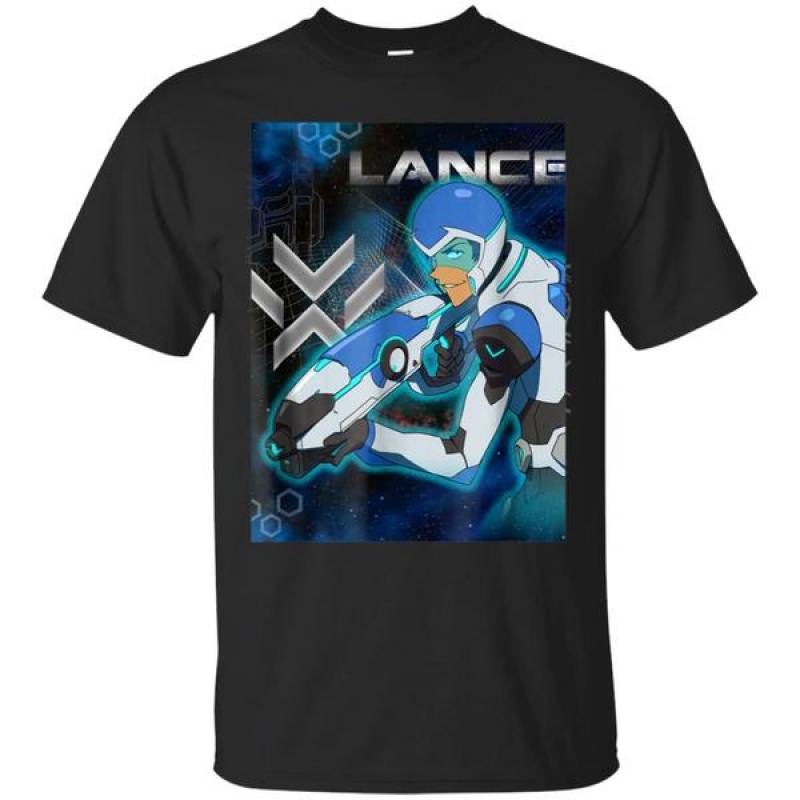 Voltron Legendary Defender Lance Blue Lion Action T-shirt