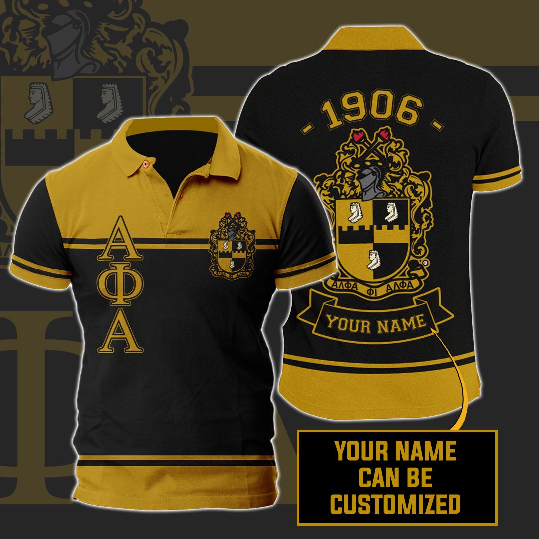 Alpha Phi Alpha 0806 Custom Name Polo Shirt