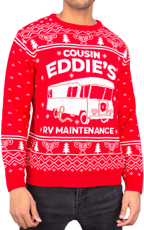 Ugly Christmas Sweater 2021, National Lampoon Christmas Vacation Red Eddies Sweatshirt For Women Men Couple Family Funny Cute Plus Size