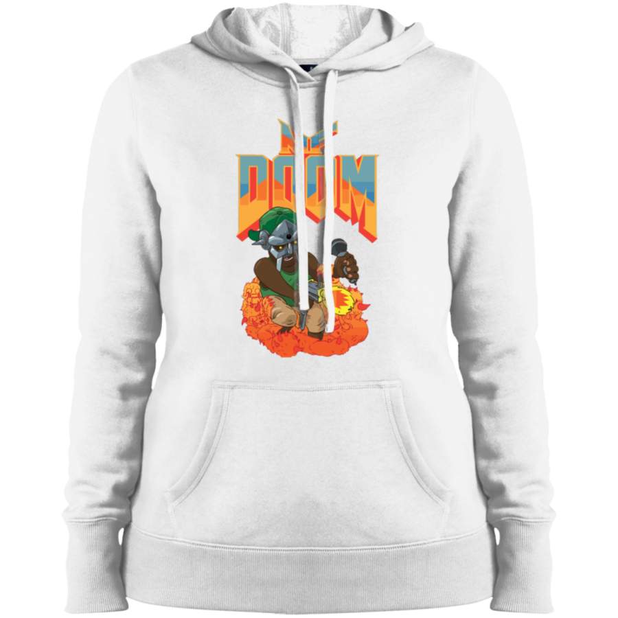 AGR MF DOOM Knee Deep in the Dead Ladies’ Pullover Hooded Sweatshirt