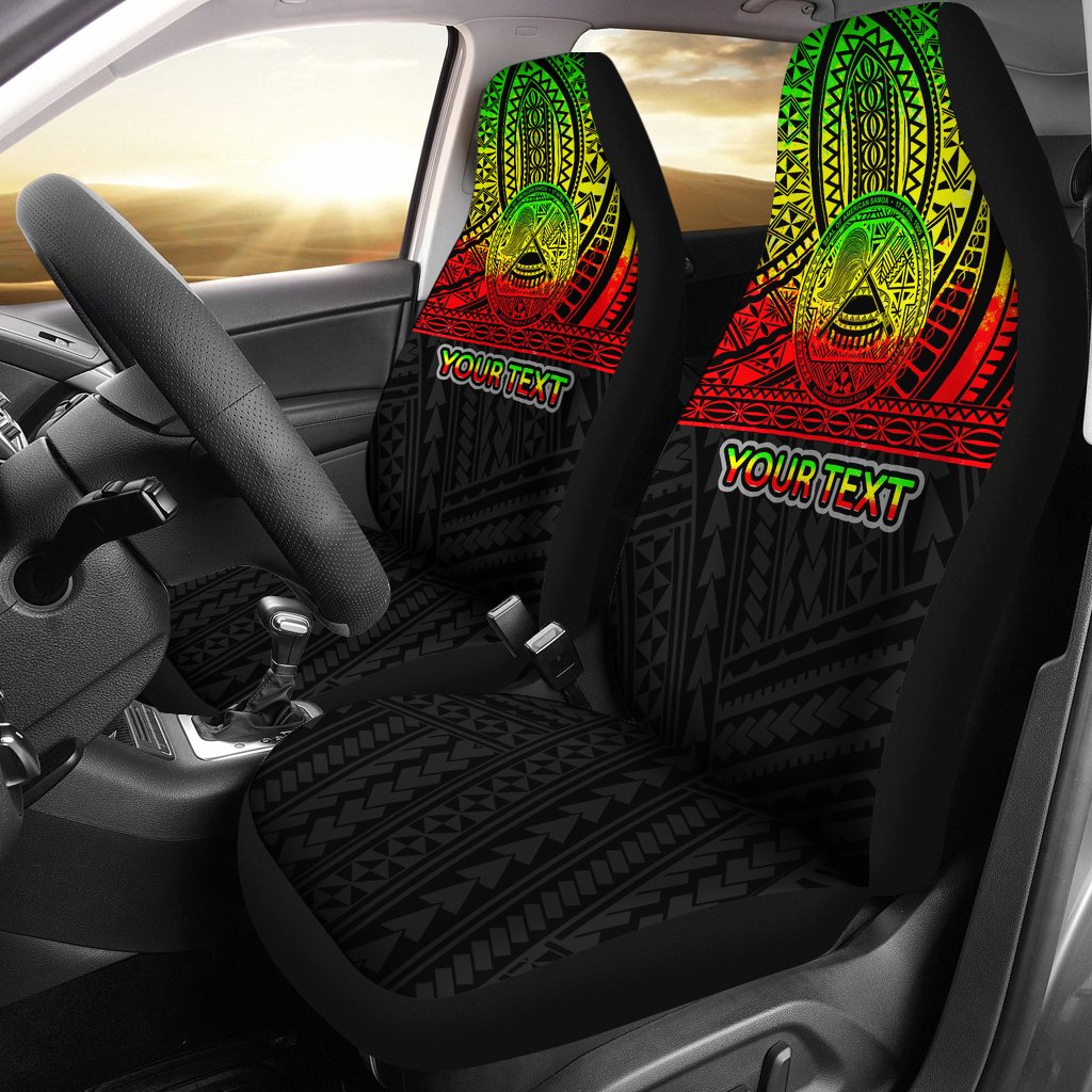 American Samoa Custom Personalised Car Seat Covers – Polynesian Reggae – BN01