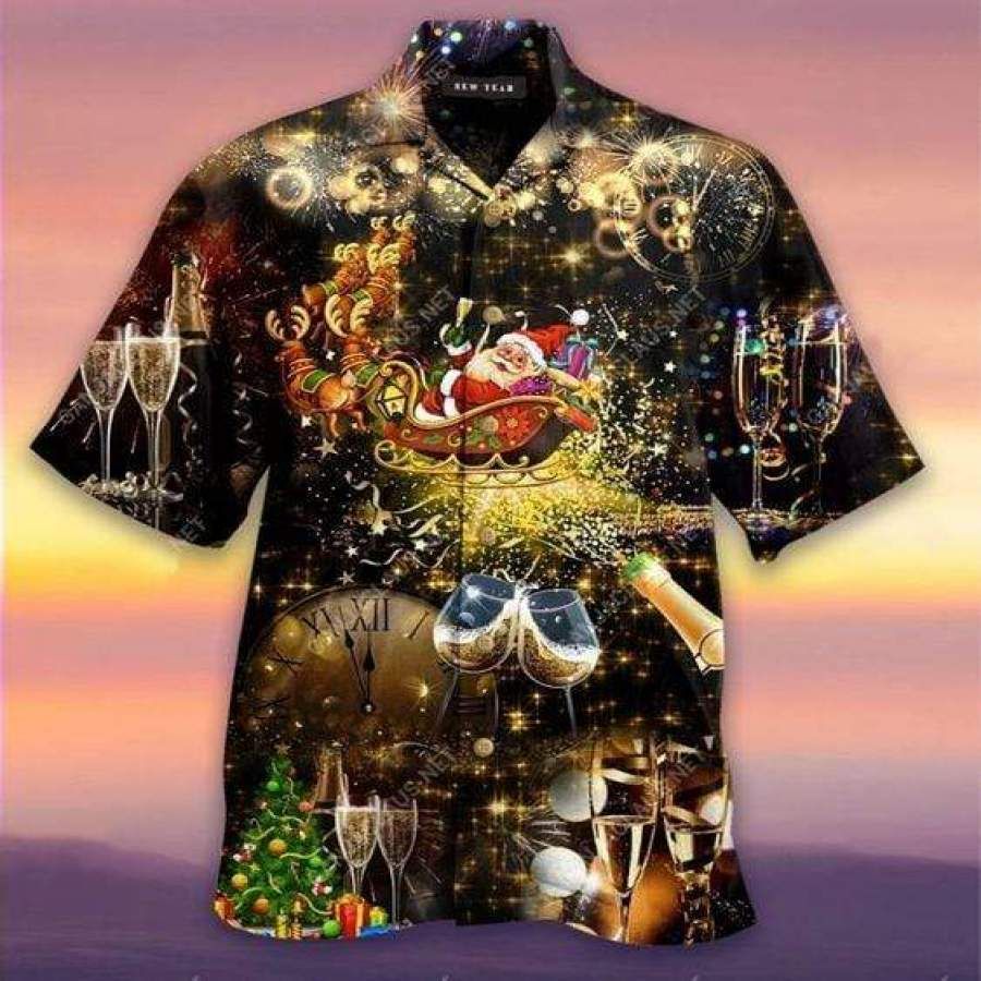 Hawaii Aloha Shirts Santa Claus Time To Cheer Ha26691