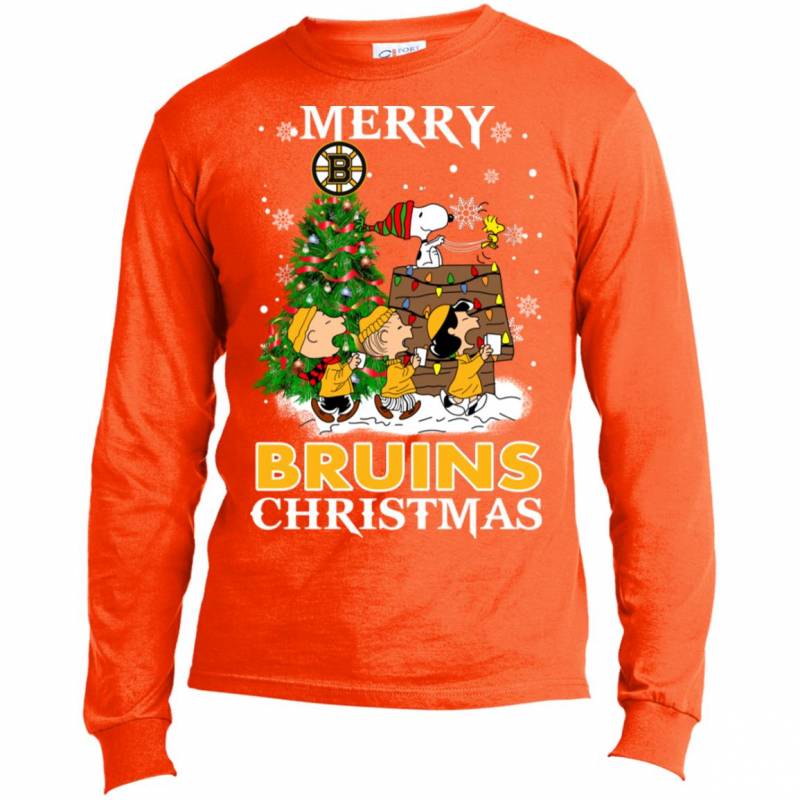 Merry Boston Bruins Christmas Snoopy Ugly Sweater Style Shirts