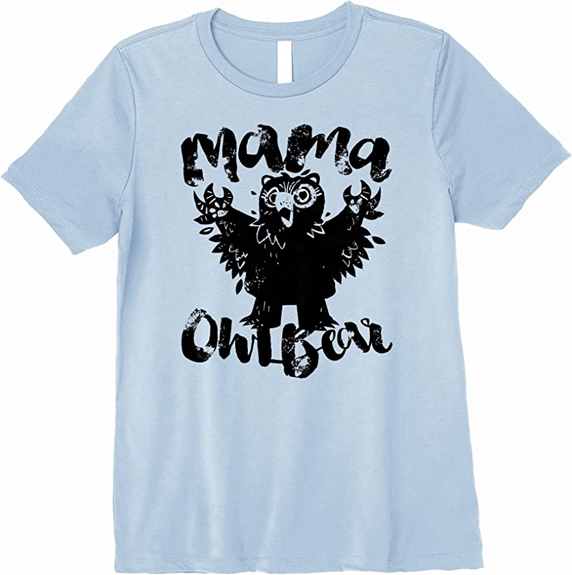 Womens Mama OwlBear Fierce Vintage Monster for Women Premium T-Shirt