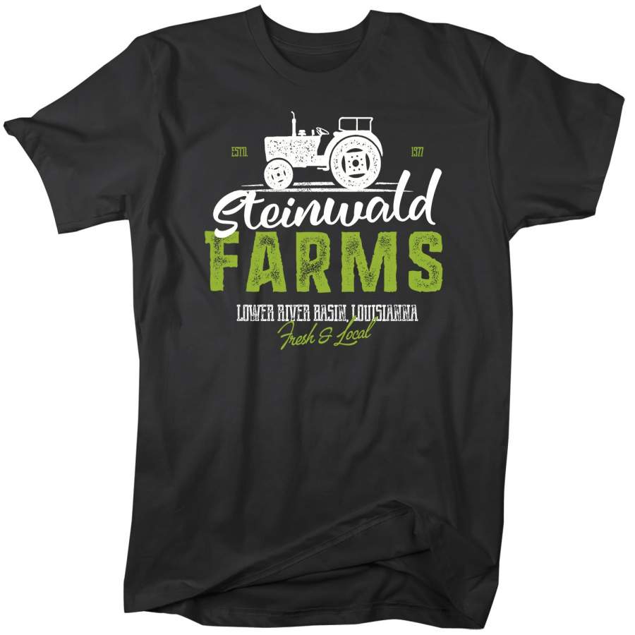 Men’s Personalized Farm T Shirt Vintage Farming Shirt Personalized Farm Tractor Shirts Custom Farm T Shirt