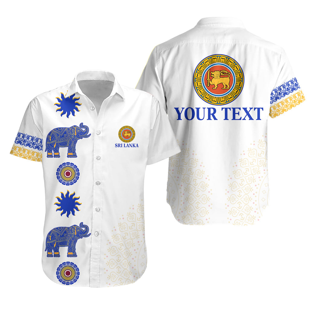 (Custom Personalised) Sri Lanka Hawaiian Shirt Traditional Pattern And Elephants Lt13