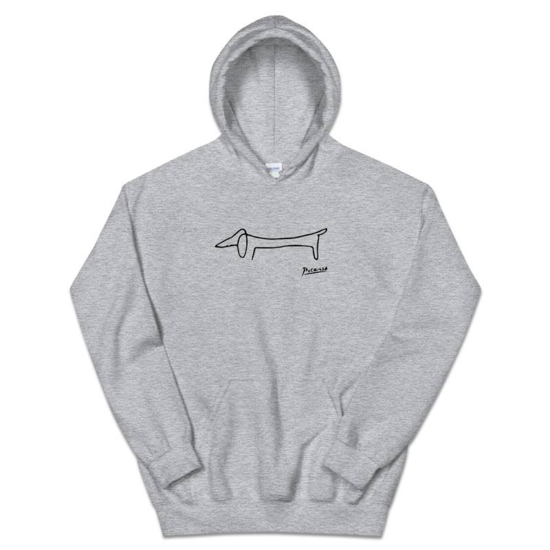 Pablo Picasso Dachshund Dog (Lump) Artwork Unisex Hoodie T-Shirt